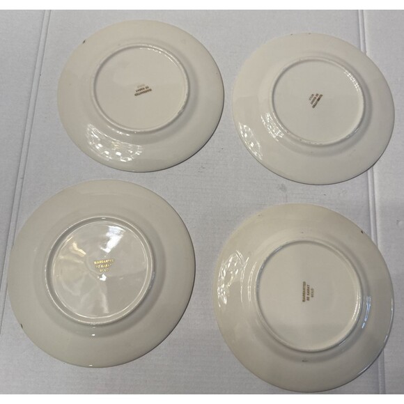 Royal China Inc Plate Warranted 22K Colonial Gold set (4) Bread 7.25” 6” Vintage - Picture 4 of 5